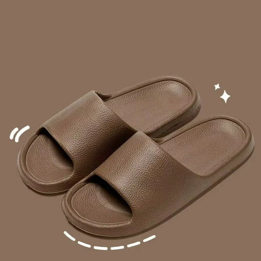 EVA Men Sandals Flip Flops Man Slippers Solid Color Simple Non-Slip Soft Sole Comfortable Shower Slippers Outdoorf Couple Shoes