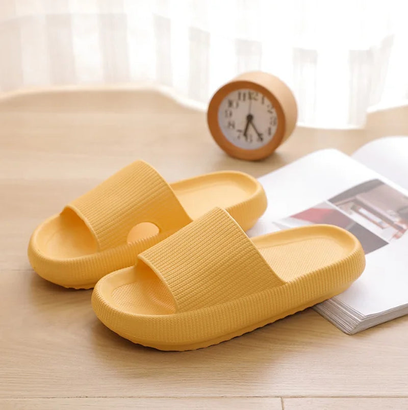 Thick Platform Bathroom Home Slippers Women Fashion Soft Sole EVA Indoor Slides Woman Sandals 2025 Summer Non-Slip Flip Flops